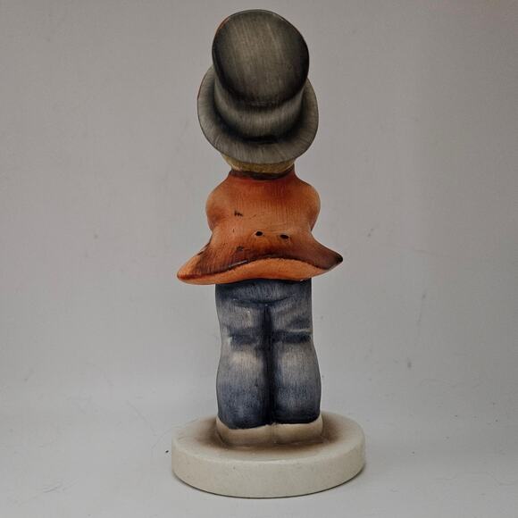 Vintage Napco “Flute Player” Boy Figurine Top Hat Japan 6" Hand Painted - Picture 3 of 6